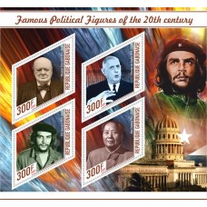 Famous politicians Kennedy, Stalin, Churchill, De Gaulle, Che Guevara, Mao Zedong